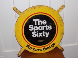 Vintage Shell OIl The Sports Sixty Metal Tire Insert Store Display - $2,836.99 MXN