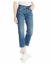 NWT Vince Union Slouch Medium Mid Wash Relaxed Cropped Jeans SELVEDGE 30 x 24.5 - £178.05 GBP