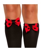 Black Polka Dot Red Bows for Stockings Toppers Costume Minnie Mouse 10091 - $10.93