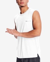 Champion Mens Logo Graphic Sleeveless T-Shirt Size Small Color White - £20.88 GBP