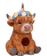 Highland Cow 10360 Weather Resistant Indoor Outdoor Birdhouse 8.5” H Spo... - $54.73 CAD