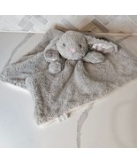 Kelly Toy Bunny Rabbit Lovie Lovey Security Blanket with Rattle Gray Sat... - £11.68 GBP