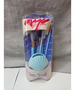 Mon Image Paris Presents Sea Shell Blue 6 Piece Makeup Brush Set Vintage - $363.77 MXN