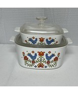 Vintage 1975 Corning Ware Country Festival Blue Birds 4 + 1 Qt Casserole... - $49.90