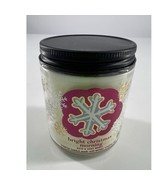 BATH &amp; BODY WORKS &quot;Bright Christmas Morning&quot; Single Wick Candle 8 Oz Hol... - $9.50