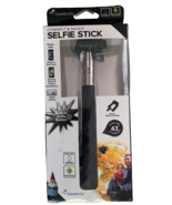 Travelosity Selfie Stick with Connect &amp; Shoot Button Expands 43&quot; Black - £10.31 GBP