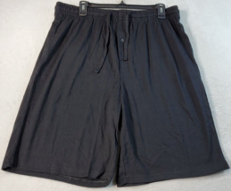 U2SKIIN Sleepwear Shorts Mens Large Black 100% Cotton Pockets Pleated Dr... - $23.12