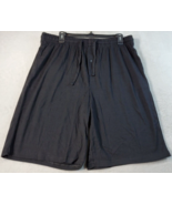 U2SKIIN Sleepwear Shorts Mens Large Black 100% Cotton Pockets Pleated Dr... - $31.70 CAD