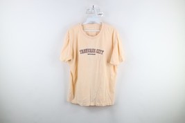 Vtg 90s Streetwear Womens Large Faded Spell Out Traverse City Michigan T... - $24.70