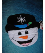 Holiday time frosy/snowman plush toilet seat cover - $24.98