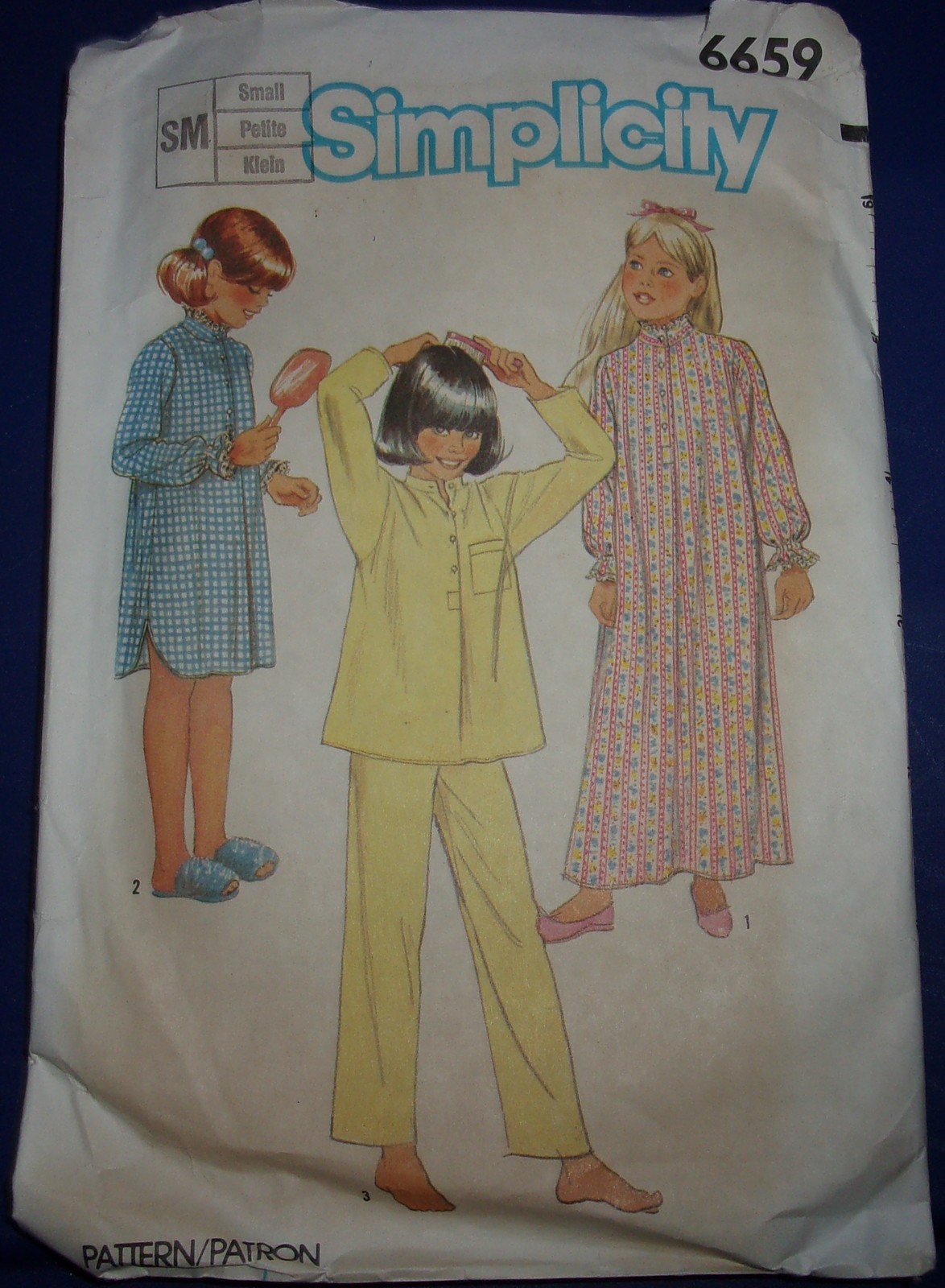 Primary image for Simplicity Girls’ Pajamas & Nightgown Size Small #6659