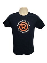 NYRR Rising New York Road Runners Adult Small Black TShirt - £11.82 GBP