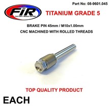 TITANIUM front/rear brake caliper pad pin bolt fits KAWASAKI KX 500 10MM X 45MM - £13.35 GBP