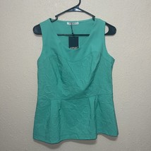 Vipart Blouse Womens TOP GREEN SZ 40 NEW - $22.05