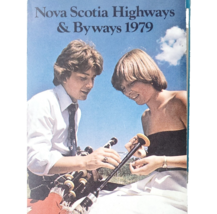 1979 Nova Scotia Road Map Highways Byways Folding Vintage 37.5&quot; x 23.5&quot; F10 - $734.82 MXN
