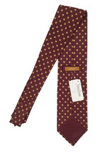 NEW Brioni Silk Tie!  *Cinnamon Brown with Gold &amp; Jewel Print*  *Italy* - $89.99