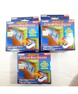 IdeaWorks Instant Up Curtain Rod Holders No Drill No Hammer set 12 clips... - $22.00