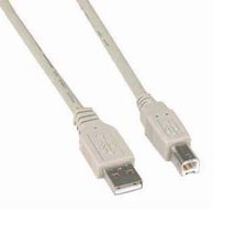 DIGITMON 3 Pack 6 FT Ivory A-Male to B-Male USB 2.0 High Speed Printer C... - £9.75 GBP