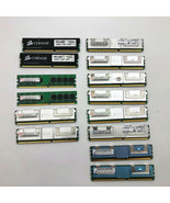 Assorted RAM Lot of 14 6/512MB  6/2GB  2/8GB  Corsair Hynix Samsung Unte... - $39.59
