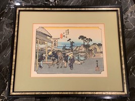 Japanese Woodblock Print No. 6 Totsuka by Hiroshige Ando (1797-1858) - £76.62 GBP