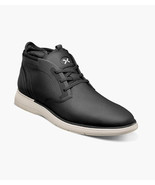 Stacy Adams Eastmont Plain Toe Elastic Lace Chukka Boot Black 25748-001 - $140.00