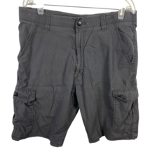 Wrangler Cargo Shorts Sz 34 Dk Gray Mens Gorpcore Hiking Workwear Stretc... - $667.97 MXN