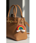 Handmade Crochet Palestine “Handmade Crochet Rainbow Keychain – Colorful... - $25.00