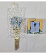 Vintage Debbie Mumm Mini Wind Chime Hydrangea Butterfly 2001 UNUSED NOS - $24.95