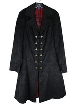 Once Upon a Time Captain Hook Women&#39;s XL Black Trench Coat Cosplay Hallo... - £76.05 GBP