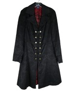 Once Upon a Time Captain Hook Women&#39;s XL Black Trench Coat Cosplay Hallo... - £76.05 GBP