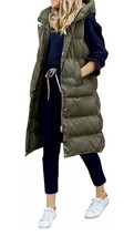 Women’s Sleeveless Hooded Down Vest Jacket - £29.70 GBP