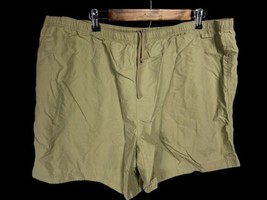 Duluth Trading Shorts Size 2XL Mens Tan Khaki 100% Nylon Elastic Waist P... - $37.15