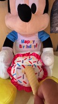 Disney Parks Mickey Mouse Happy Birthday Plush Doll NEW image 6