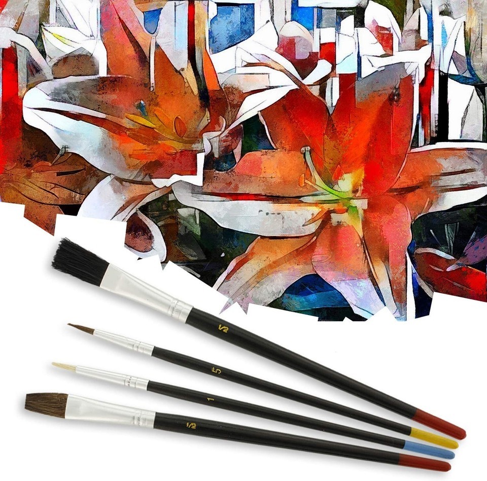Set of 30: 15 Piece Artist Paint Brush Sets, All Purpose Oil Watercolor Acrylic Item image 3