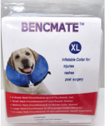 New Benchmate XL Inflatable 18&quot; Blue Dog Collar Rottweiler Mastiff Great... - £12.63 GBP