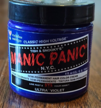 MANIC PANIC Ultra Violet Hair Dye 4 oz Semi Permanent Hair Color Cream - £10.07 GBP
