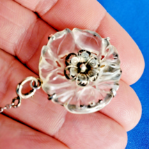 Amazing Deco Guilloche Enamel Sterling 925 Necklace Antique Gatsby era Chain 24" - $36,084.63 MXN