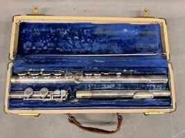 Vintage W.T. Armstrong Band Concert Flute Elkhart Indiana USA Mouthpiece... - $424.62