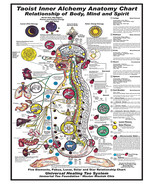 Taoist Inner Alchemy Anatomy Chart Oil Canvas Print Poster Wall Art  - $20.65 CAD+