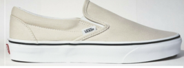 Vans Classic SLIP-ON Birch True White Canvas Sneakers Men&#39;s 7.5 Women&#39;s 9.0 - £54.66 GBP