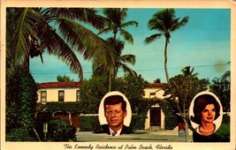 Linen Postcard - The Kennedy Residence At Palm Beach Florida BK58 - £2.37 GBP