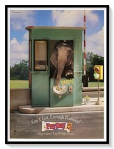 PayDay Candy Bar Elephant Print Ad Vintage 2000 Magazine Advertisement H... - $9.70