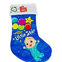 Cocomelon Christmas Stocking Licensed Blue Twinkle Little Star Holiday 1... - $15.95
