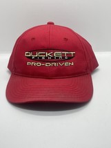 Duckett Fish Fishing Hat Red Baseball Cap Pro-Driven - $10.63