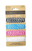 Bamboo Bakers Twine Card Jewelry Making Macrame Crochet Arts &amp; Crafts Gift Wrap - $5.49