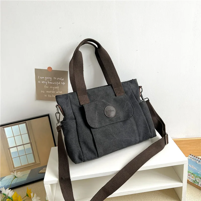 Canvas Bag Women Handbags Female Designer Brand Large Capacity Leisure S... - £35.76 GBP