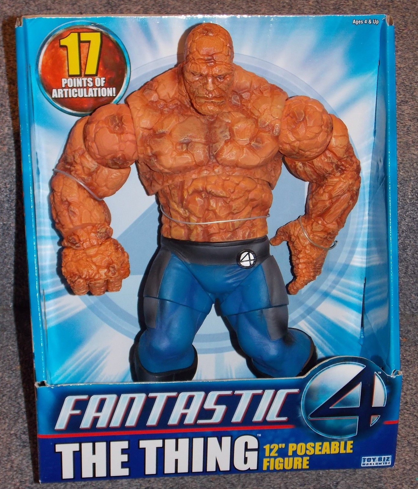 2005 Marvel Fantastic 4 The Thing 12 inch Movie Figure New In The Box - $99.99