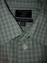 DOCKERS DRESS MEN&#39;S LS GREEN PLAID SHIRT-COTTON/POLY-NWOT-15/15.5-32/33-... - $13.99