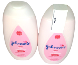2 x Johnsons Moisturizing Pink Baby Lotion with Coconut Oil 13.6 oz Mild... - £7.72 GBP