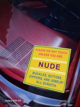 Please Do Not Touch Car Classic Hot Rod Vinyl Decal Sticker Set of 5 - (... - $28.66